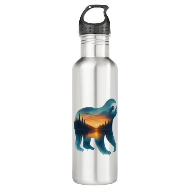 Bouteille D'eau Sloth Camping Lover (Devant)