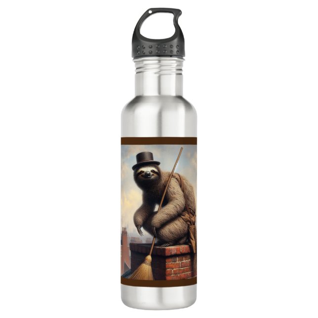 Bouteille D'eau Sloth Chimney Sweep (Devant)