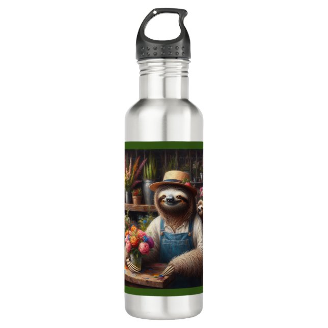 Bouteille D'eau Sloth Florist (Devant)