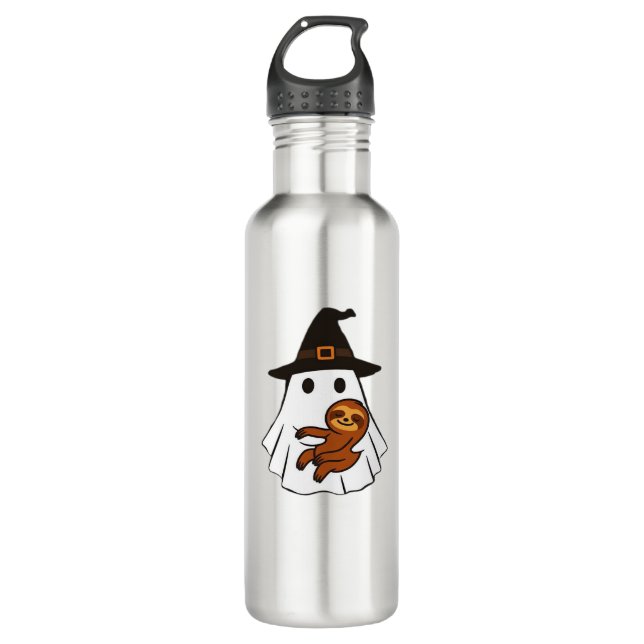 Bouteille D'eau Sloth Halloween Ghost Witch Casquettes Amoureux de (Devant)