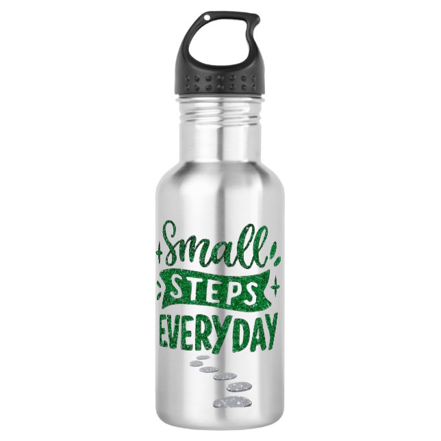 Bouteille D'eau Small Steps Everyday Inspirational Water Bottle (Devant)