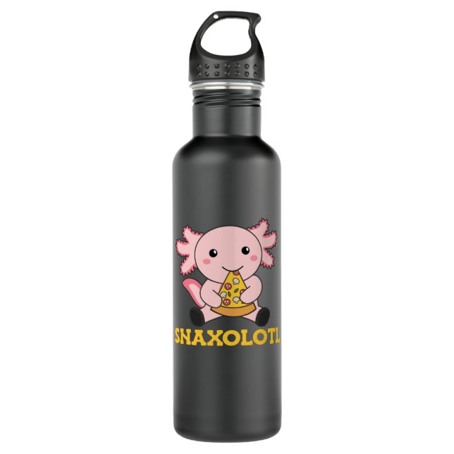 Bouteille D'eau Snaxolotl Axolotl Lover Cute Animaux Pizza (Devant)