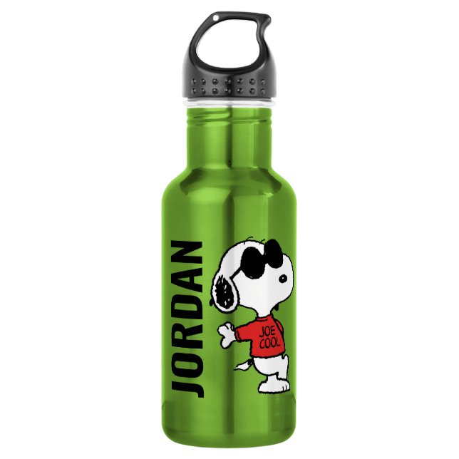 Bouteille D'eau Snoopy "Joe Cool" debout (Devant)
