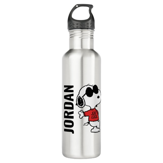 Bouteille D'eau Snoopy "Joe Cool" debout (Devant)
