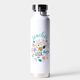 Bouteille D'eau Snoopy & Woodstock Flower Hug Teacher