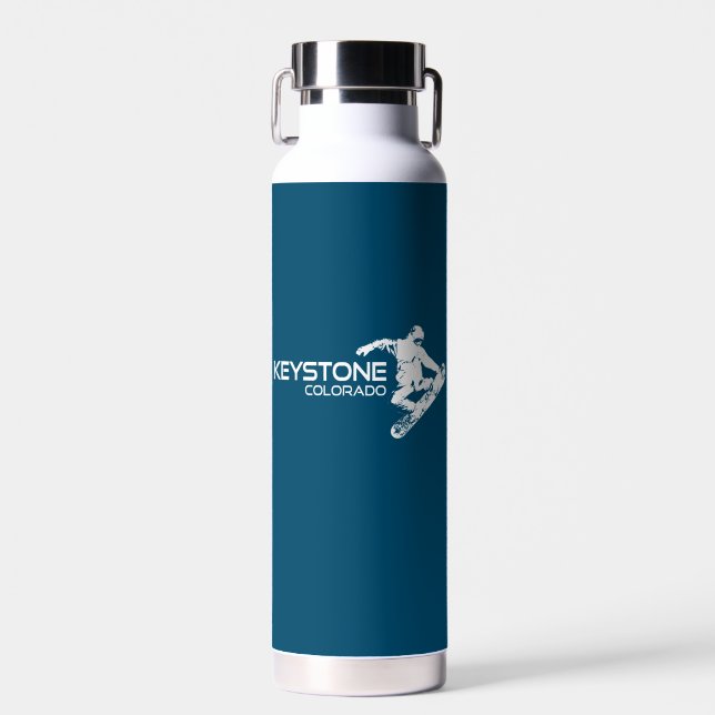 Bouteille D'eau Snowboardeur de Keystone Colorado (Avant)