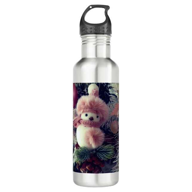 Bouteille D'eau Snowman Christmas Water Bottle (Devant)