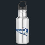 Bouteille D'eau Snowshoe Mountain West Virginia Skier<br><div class="desc">Située dans l'est de la Virginie-Occidentale,  Snowshoe Mountain a des tonnes de terrain et obtient beaucoup de neige. Ce grand design vintage a un look rétro.</div>
