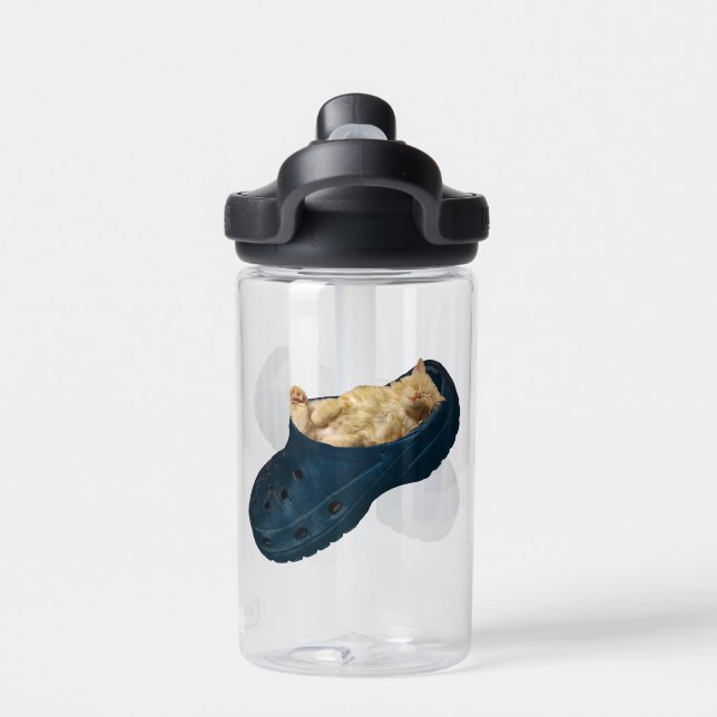 Bouteille D'eau "Snug as a Bug : The Kitten's Croc Nap" (Salle de sport)