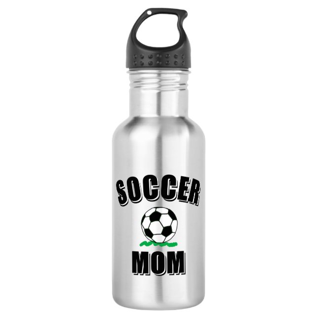 Bouteille D'eau Soccer Maman Dessin Et Texte (Devant)