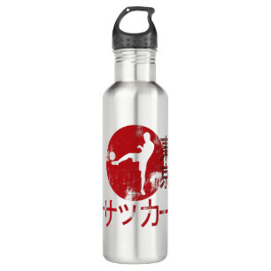 Bouteille D'eau Soccer Sport Japonais esthétique Tokyo Drapeau Cad