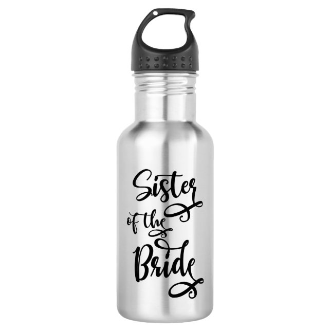 Bouteille D'eau Sœur de la mariée (Devant)