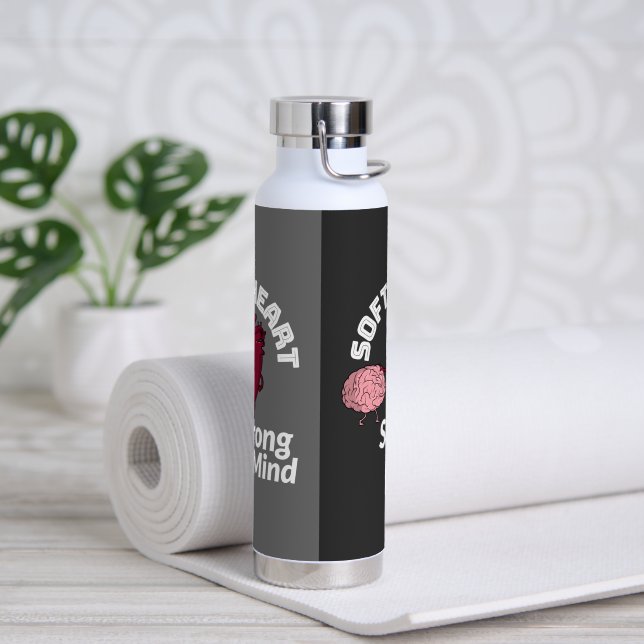 Bouteille D'eau Soft Heart Fort Mind (Yoga)