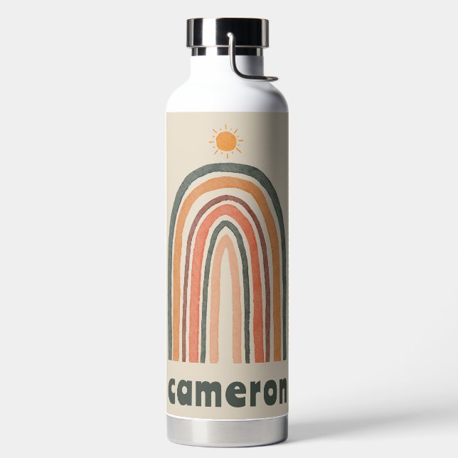 Bouteille D'eau Soleil sur un arc-en-ciel (Droite)