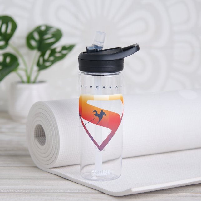 Bouteille D'eau Soleil Tourner Superman Shield (Yoga)