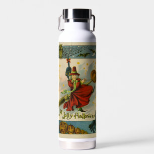 Bouteille D'eau Sorcière vintage d'Halloween