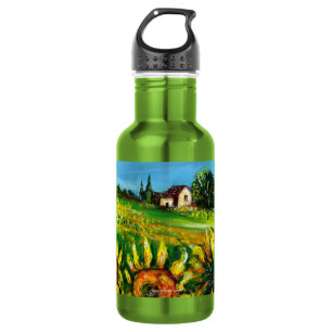 BOUTEILLE D'EAU SOUFFRANCES ET CAMPAGNE EN TOSCANE