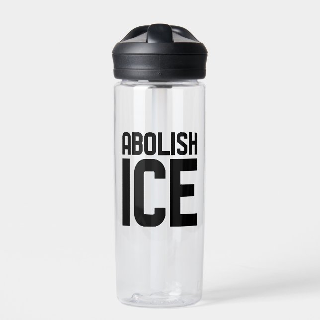 Bouteille D'eau Soutenez notre immigrant Abolish Ice Protest (Extérieur)