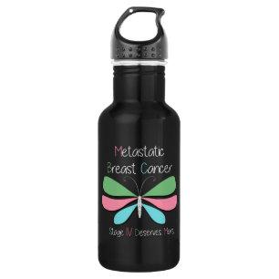 Bouteille D'eau Soutien pour le cancer du sein métastatique