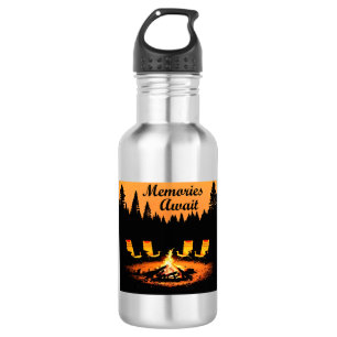 Bouteille D'eau Souvenirs du camping en attente