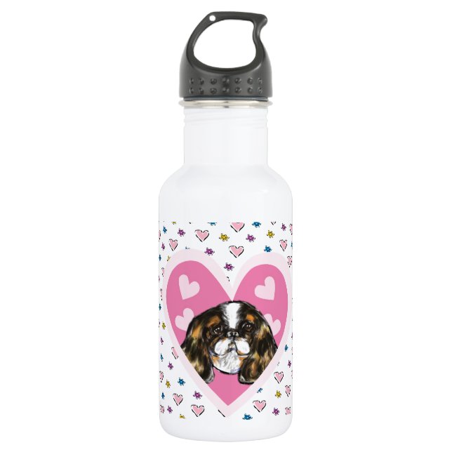 BOUTEILLE D'EAU SPANIEL JOUEUR ANGLAIS (Devant)