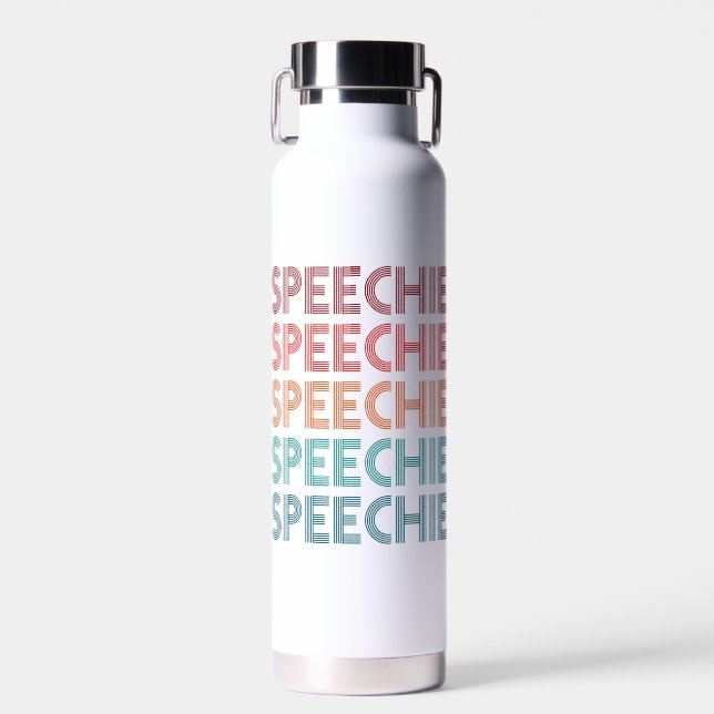 Bouteille D'eau Speechie Cute Discours Pathologiste SLP (Avant)