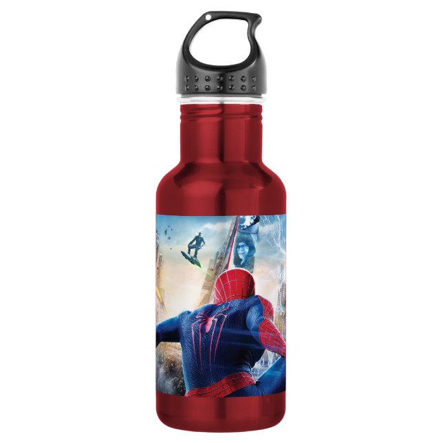 Bouteille D'eau Spider-Man Water Bottle – Marvel Superhero Sports  (Devant)