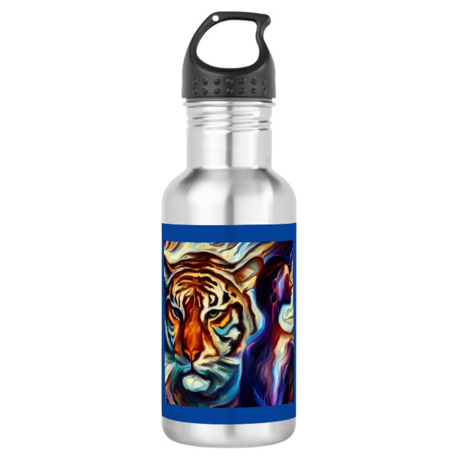 Bouteille D'eau Spirit Animal Tiger 3 (Devant)
