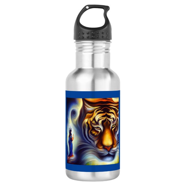 Bouteille D'eau Spirit Animal Tiger 4 (Devant)