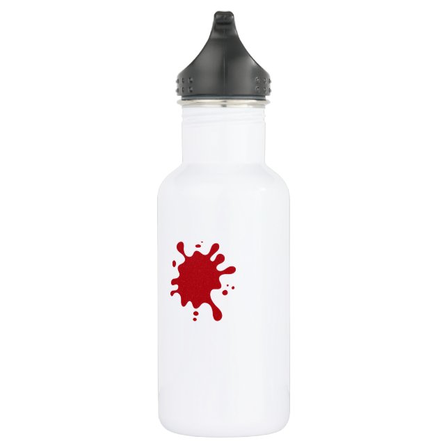 Bouteille d'eau Splash Rouge Personnalisée 530 ml (Droite)