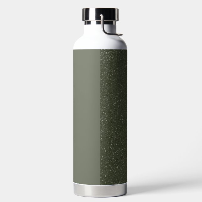 Bouteille d'eau Split Green Moss personnalisable (Droite)