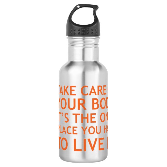 Bouteille D'eau Stainless Steel Water Bottle - Take Care Of Your B (Devant)