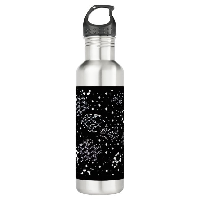 Bouteille D'eau Starlight Silkscreen flask design (Devant)