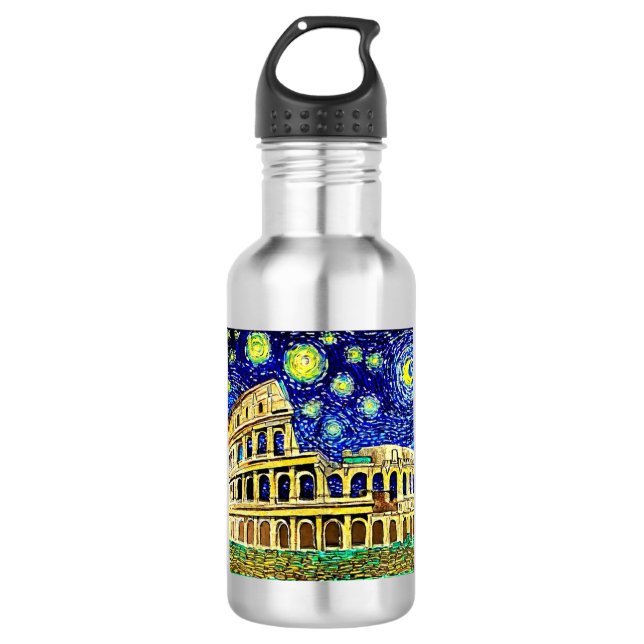 Bouteille D'eau Starry Night Rome Italie (Devant)