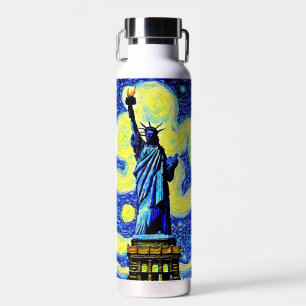 Bouteille D'eau Starry Night Statue De Liberty New York