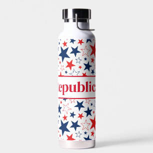 Bouteille d'eau Stars patriotiques Républicains