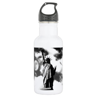 Bouteille D'eau Statue noire et blanche de la Liberté