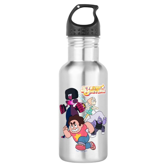 Bouteille D'eau Steven Universe | Crystal Gem Group Action (Devant)