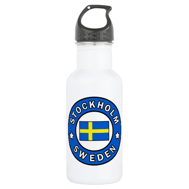 Bouteille D'eau Stockholm Suède (Devant)
