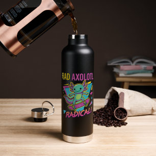 Bouteille D'eau Style Axolotl Vintage 90 néon Skateboard Rad