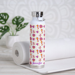 Bouteille D'eau Stylé Cute Coloré Vie de Mer Motif sous-marin