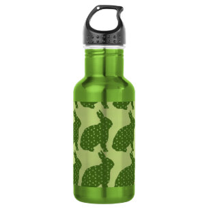 Bouteille D'eau Stylé Hipster green cool lapines