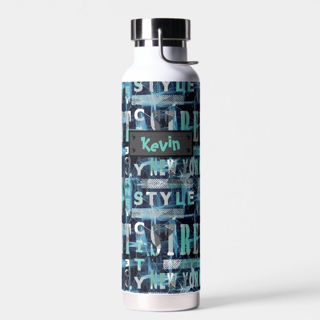 Bouteille D'eau Style urbain. (Gauche)