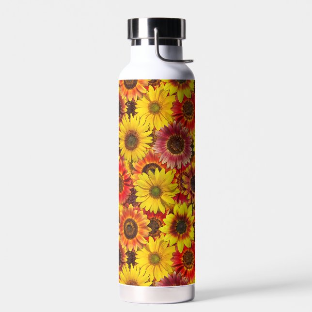 Bouteille D'eau Sunflowers Motif sans couture (Gauche)