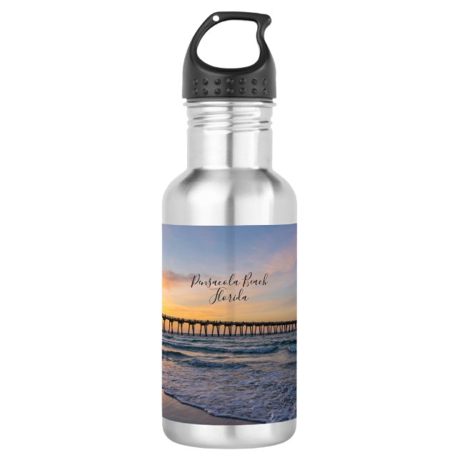 Bouteille d'eau Sunrise de Pensacola Pier (Devant)