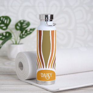 Bouteille D'eau Sunrise Vintage de Boho Retro coloré