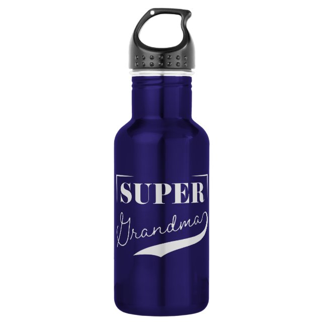 Bouteille D'eau Super grand-mère (Devant)
