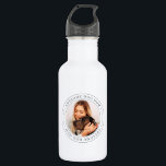 Bouteille D'eau Superbe maman chien depuis 20XX Classic Photo simp<br><div class="desc">Ce design simple et classique est composé de typographie serif et d'ajouter une photo personnalisée.</div>