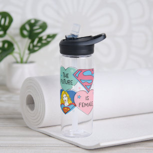 Bouteille D'eau Supergirl hors de ce monde Retro Graphisme