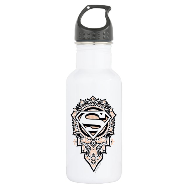 Bouteille D'eau Supergirl Mandala Graphic (Devant)
